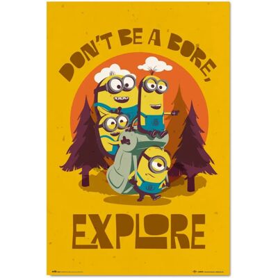 Affiche Minions 2 - À la Recherche du Mini-Boss - Décoration Murale Affiche Minions 2 - À la Recherche du Mini-Boss - Décoration Murale
