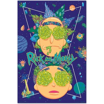 Affiche Rick & Morty Haut Dans Le Ciel - Affiche Affiche Rick & Morty Haut Dans Le Ciel - Affiche