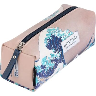 Trousse carrée Hokusai - Art japonais - Fournitures scolaires Trousse carrée Hokusai - Art japonais - Fournitures scolaires