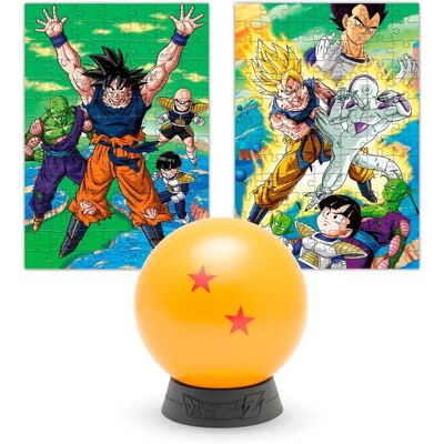 Quebra-cabeça colecionável Dragon Ball Z - 2 estrelas - 2em1 + Extra Quebra-cabeça colecionável Dragon Ball Z - 2 estrelas - 2em1 + Extra