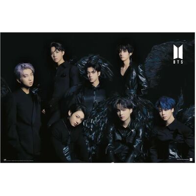 Close Up BTS Poster Zwarte Vleugels - Poster Close Up BTS Poster Zwarte Vleugels - Poster
