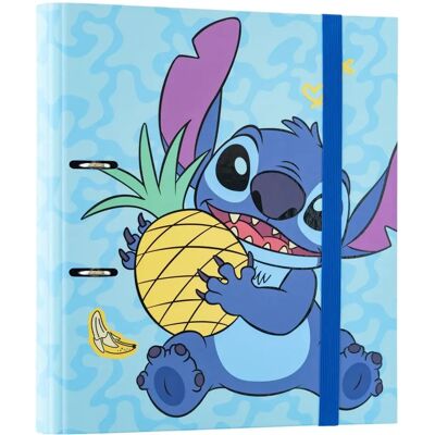 Dossier Tropical Stitch Disney - A4, 2 Anneaux, Fermeture élastique - Publicité Dossier Tropical Stitch Disney - A4, 2 Anneaux, Fermeture élastique - Publicité