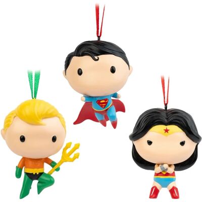 ERIK EDITORES Superman Wonder Woman Aquaman Christmas Ornaments ERIK EDITORES Superman Wonder Woman Aquaman Christmas Ornaments
