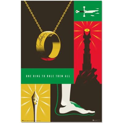 Erik Poster Lord of the Rings 100e Verjaardags WB - Poster Erik Poster Lord of the Rings 100e Verjaardags WB - Poster
