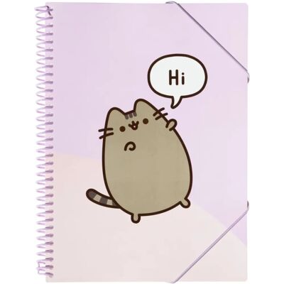 Pusheen A4 Mappe mit Gummiband & 30 transparente Hüllen - Mappe Pusheen A4 Mappe mit Gummiband & 30 transparente Hüllen - Mappe