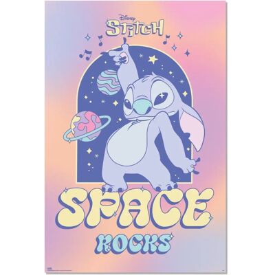 Pôster Disney Stitch Space Rocks - Pôster Pôster Disney Stitch Space Rocks - Pôster