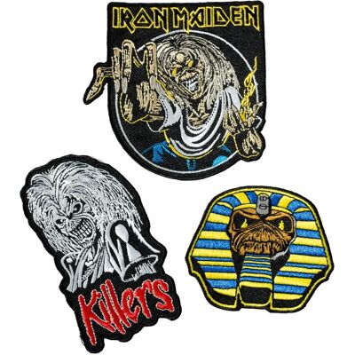 Iron Maiden Modell - Aufnäher Set 3 - Mehrfarbig - Einheitsgröße - Polyester Iron Maiden Modell - Aufnäher Set 3 - Mehrfarbig - Einheitsgröße - Polyester