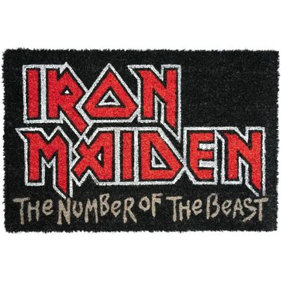 Iron Maiden The Number Of The Beast Gekleurd Deurmat - Fußmatte Iron Maiden The Number Of The Beast Gekleurd Deurmat - Fußmatte