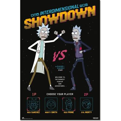 Close Up Rick and Morty Poster Interdimensional Showdown - poster Close Up Rick and Morty Poster Interdimensional Showdown - poster