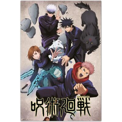 Close Up Jujutsu Kaisen Poster Jujutsushi 91,5 x 61 cm - Poster Close Up Jujutsu Kaisen Poster Jujutsushi 91,5 x 61 cm - Poster