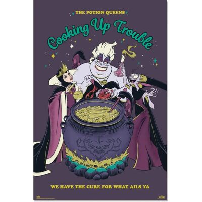 Affiche Disney Vilains Cuisine - Affiche - Publicité Affiche Disney Vilains Cuisine - Affiche - Publicité