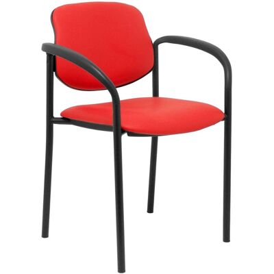 Chaise de Réception Piqueras y Crespo Rouge - Accoudoirs Fixes - Hauteur 48cm - Publicité Chaise de Réception Piqueras y Crespo Rouge - Accoudoirs Fixes - Hauteur 48cm - Publicité