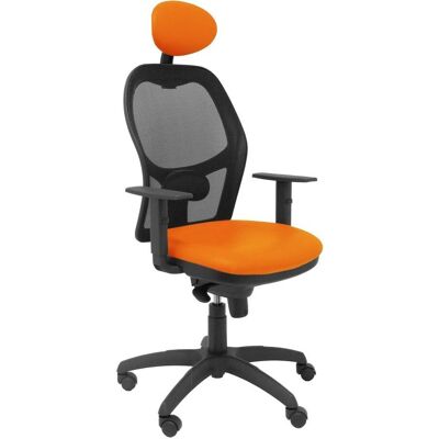 Sedia da Ufficio Piqueras y Crespo Jorquera - Arancione & Rete - Testa Regolabile Sedia da Ufficio Piqueras y Crespo Jorquera - Arancione & Rete - Testa Regolabile