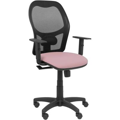 P&C rosa kontorsstol - Justerbart ländstöd & nätrygg P&C rosa kontorsstol - Justerbart ländstöd & nätrygg