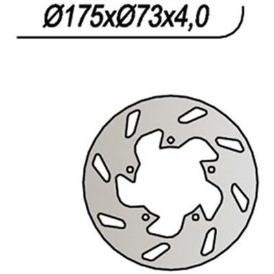 Disque de frein NG - Gilera, Piaggio, 175mm, 73mm, 4mm - Disque de frein - Publicité Disque de frein NG - Gilera, Piaggio, 175mm, 73mm, 4mm - Disque de frein - Publicité