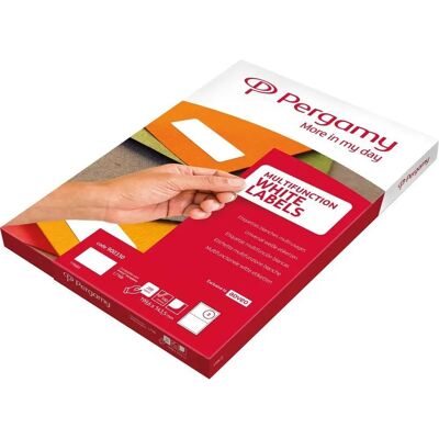 Pergamy - ft 199,6 x 143,5 - Étiquettes blanches - Labels - Publicité Pergamy - ft 199,6 x 143,5 - Étiquettes blanches - Labels - Publicité