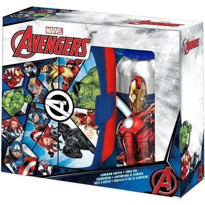Zestaw Lunch Marvel Avengers - Pudełko i butelka na wodę Zestaw Lunch Marvel Avengers - Pudełko i butelka na wodę