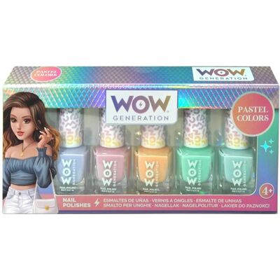 Set de 5 Lacuri de Unghii Pastel Wow Generation - Copii Set de 5 Lacuri de Unghii Pastel Wow Generation - Copii