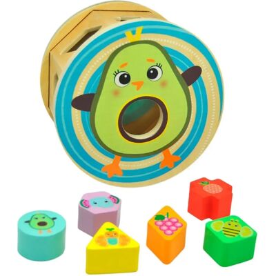 Drewniany Sorter Kształtów dla Dzieci - Edukacyjna Układanka Drewniany Sorter Kształtów dla Dzieci - Edukacyjna Układanka