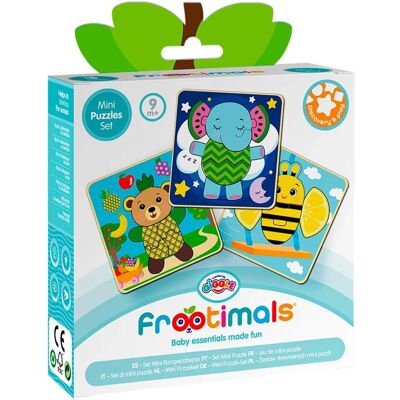 Euroswan Mini Frootimals Puzzle-Set - Pädagogisch & Umweltfreundlich Euroswan Mini Frootimals Puzzle-Set - Pädagogisch & Umweltfreundlich