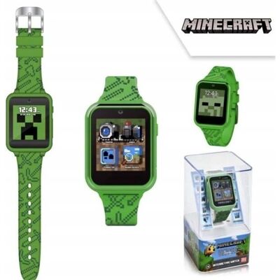 Euroswan Minecraft Smartwatch - Zielony, Regulowany, Dzieci Euroswan Minecraft Smartwatch - Zielony, Regulowany, Dzieci