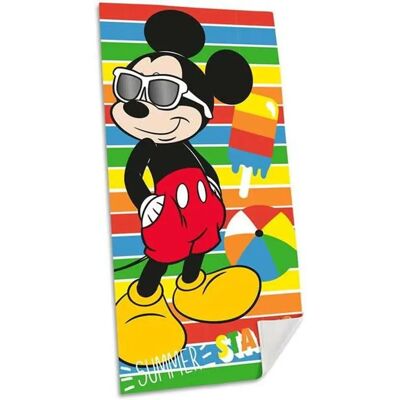 Lasten Mickey Mouse - Puuvillainen rantapyyhe 70x140cm Lasten Mickey Mouse - Puuvillainen rantapyyhe 70x140cm