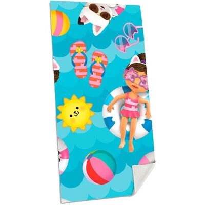 Serviette de Plage en Coton Gabi de Kids Euroswan - Serviette pour enfants - Publicité Serviette de Plage en Coton Gabi de Kids Euroswan - Serviette pour enfants - Publicité