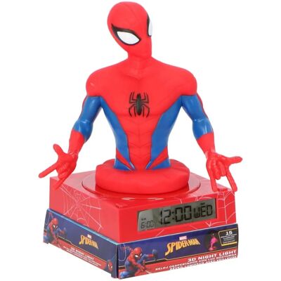Euro Kids Euroswan Marvel Spiderman Kinderlampe mit Wecker - 3D, Digital, Dekorativ Euro Kids Euroswan Marvel Spiderman Kinderlampe mit Wecker - 3D, Digital, Dekorativ