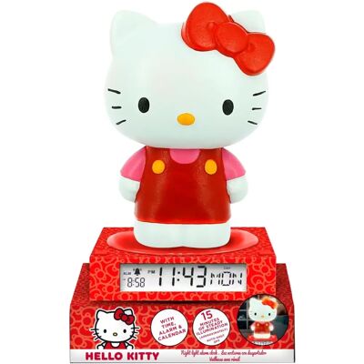 Hello Kitty 3D Lampe - Wecker & Datum - Kinder Nachlicht Hello Kitty 3D Lampe - Wecker & Datum - Kinder Nachlicht