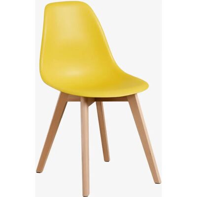 SKLUM Chaise Scandinave Nordic Jaune Ergonomique - Publicité SKLUM Chaise Scandinave Nordic Jaune Ergonomique - Publicité