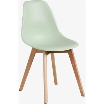 SKLUM - Chaise de salle à manger Nordic Celadon - Plastique et bois ergonomique - Publicité SKLUM - Chaise de salle à manger Nordic Celadon - Plastique et bois ergonomique - Publicité