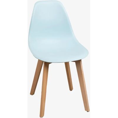 Chaise SKLUM Brich Nordic Bleu Plastique Bois - Style Nordique Intérieur - Publicité Chaise SKLUM Brich Nordic Bleu Plastique Bois - Style Nordique Intérieur - Publicité