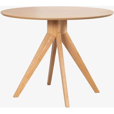 SKLUM - Tavolo da pranzo rotondo in legno - Ø100 cm - Elegante e resistente SKLUM - Tavolo da pranzo rotondo in legno - Ø100 cm - Elegante e resistente