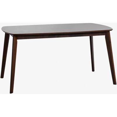 Sklum Elba Table à Manger Rectangulaire en Bois Foncé - Table à Manger - Publicité Sklum Elba Table à Manger Rectangulaire en Bois Foncé - Table à Manger - Publicité