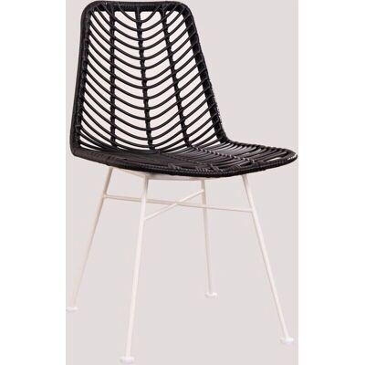 Silla de Comedor en Ratán Sintético Gouda - Moderna, Versátil, Duradera Silla de Comedor en Ratán Sintético Gouda - Moderna, Versátil, Duradera