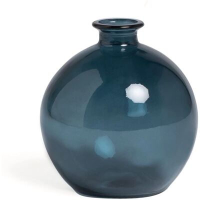 Sklum - Vaso in Vetro Riciclato Kimma Blu Pacifico - Vaso Sklum - Vaso in Vetro Riciclato Kimma Blu Pacifico - Vaso