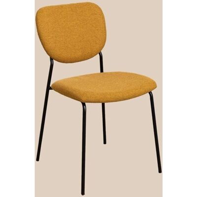 SKLUM Taris Gelb - Stapelbarer Polyester Eisenstuhl SKLUM Taris Gelb - Stapelbarer Polyester Eisenstuhl