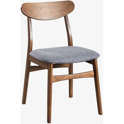Sklum Chaise en Bois Foncé et Tissu - Style Nordique - Publicité Sklum Chaise en Bois Foncé et Tissu - Style Nordique - Publicité