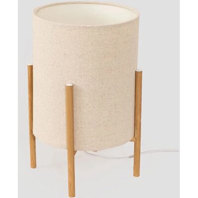 SKLUM - Lampe de Table en Tissu Beige Crème - Design Nordique - Publicité SKLUM - Lampe de Table en Tissu Beige Crème - Design Nordique - Publicité