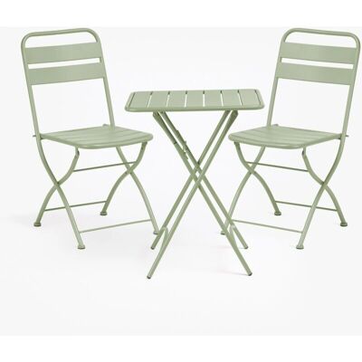 SKLUM Gartenset - Klapptisch & Stühle - Stahl, 60x60cm SKLUM Gartenset - Klapptisch & Stühle - Stahl, 60x60cm