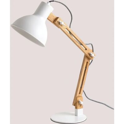 Lampe de Table Deyan Blanche SKLUM - Style Industriel - Publicité Lampe de Table Deyan Blanche SKLUM - Style Industriel - Publicité