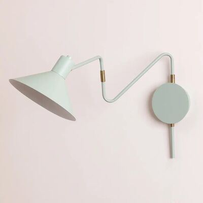 Lámpara de Pared Lizz Celadón - Estilo Industrial Geométrico Lámpara de Pared Lizz Celadón - Estilo Industrial Geométrico