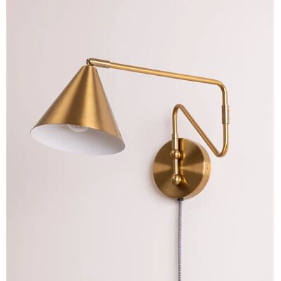 SKLUM Fleka Gold Wandleuchte - Industrieller Stil - 32,5x70x66 cm SKLUM Fleka Gold Wandleuchte - Industrieller Stil - 32,5x70x66 cm