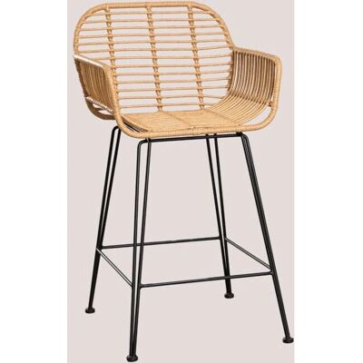 SKLUM Eska Gartensitzbank - Synthetischer Rattan, Schwarz, 65cm SKLUM Eska Gartensitzbank - Synthetischer Rattan, Schwarz, 65cm