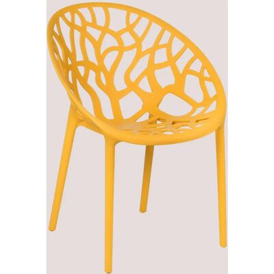 Chaise Empilable Ores Jaune SKLUM - Chaise - Publicité Chaise Empilable Ores Jaune SKLUM - Chaise - Publicité