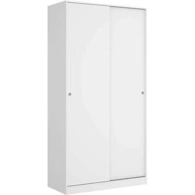 MobiMarket Plus 100 Armario Correderas Blanco Brillo - Armario MobiMarket Plus 100 Armario Correderas Blanco Brillo - Armario