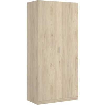 MobiMarket Armario de 2 puertas Natural - Armario MobiMarket Armario de 2 puertas Natural - Armario