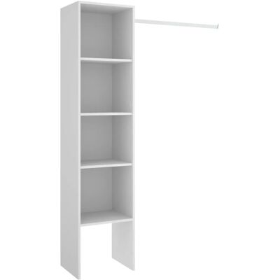 Dekit Weiß Kleiderschrank-Set - 186x138x40 cm Dekit Weiß Kleiderschrank-Set - 186x138x40 cm
