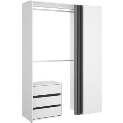 Kit vestidor Dekit con Columna, Cajón y Cortina - Traje Kit vestidor Dekit con Columna, Cajón y Cortina - Traje