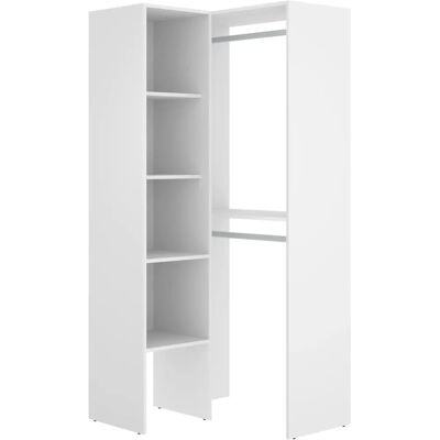 DEKIT Eckschrank-Set - Weiß - 186x80x89cm DEKIT Eckschrank-Set - Weiß - 186x80x89cm